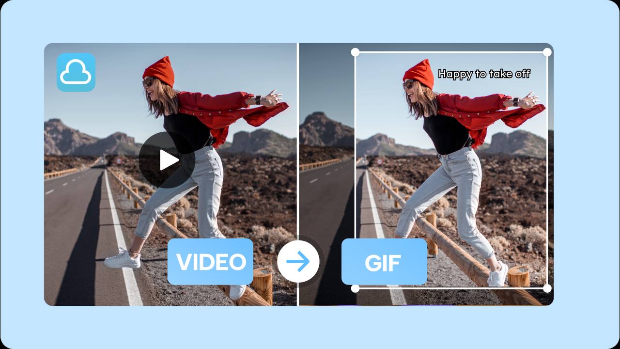 Converting an MP4 video to a GIF in Vootkit browser tool
